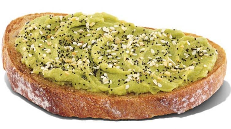 How many calories Dunkin avocado toast?
