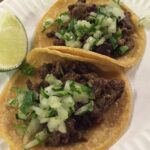 How many calories are in 2 carne asada tacos?