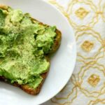 How many calories are in 2 pieces of toast with avocado?