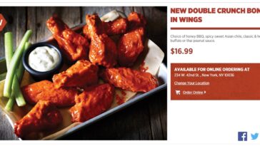 How many calories are in Bojangles chicken wings?