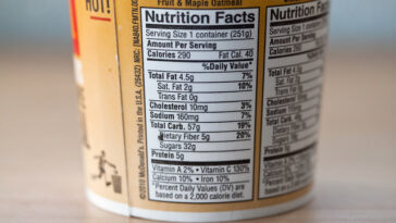 How many calories are in McDonald's oatmeal with fruit?