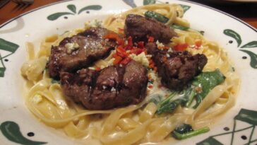 How many calories are in Olive Gardens Steak Alfredo?