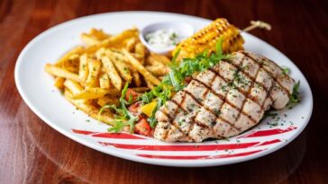 How many calories are in TGI Fridays garlic chicken?