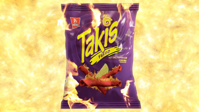 How many calories are in Takis Fuego?