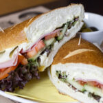 How many calories are in a 6 inch steak and cheese sub?