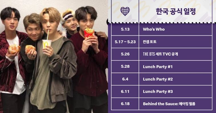 How many calories are in a BTS meal from mcdonalds?