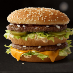 How many calories are in a Big Mac without the middle bun?