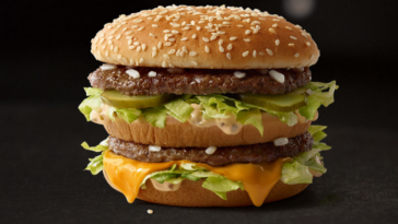 How many calories are in a Big Mac without the middle bun?