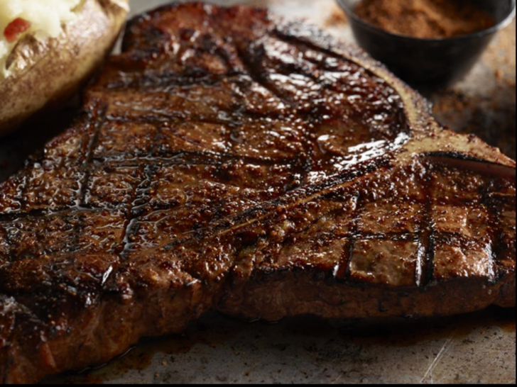 How many calories are in a Longhorn Outlaw Ribeye?