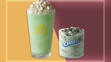 How many calories are in a McDonald's Shamrock McFlurry?