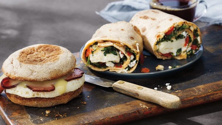 How many calories are in a Starbucks breakfast Wrap?