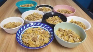 How many calories are in a bowl of oats with Milk?