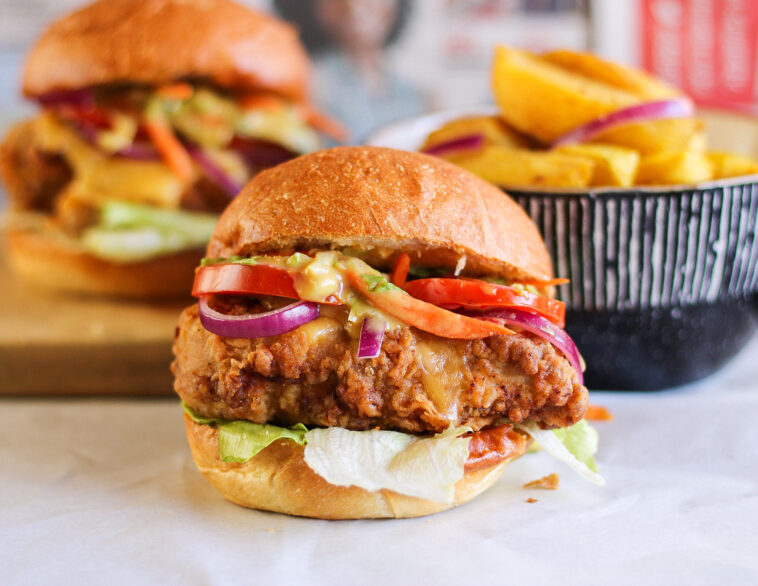 How many calories are in a crispy Chicken Burger?