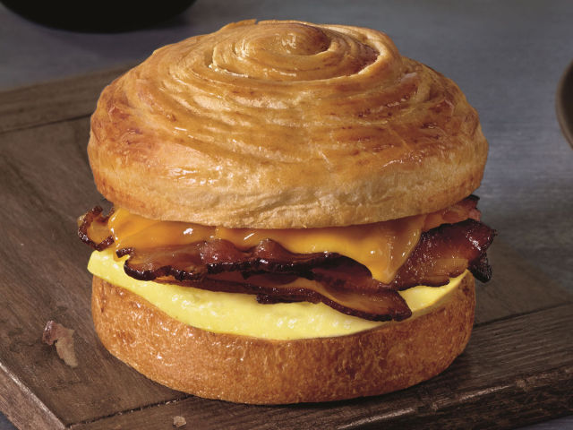 How many calories are in a double-smoked bacon sandwich from Starbucks?