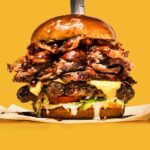 How many calories are in a large cheddar bacon?