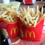 How many calories are in a large fry from KFC?