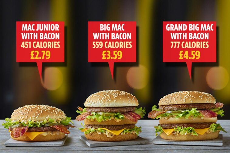 How many calories are in a medium Big Mac meal?