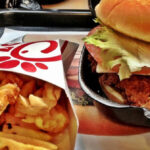 How many calories in Chick-fil-A chicken biscuit without biscuit?