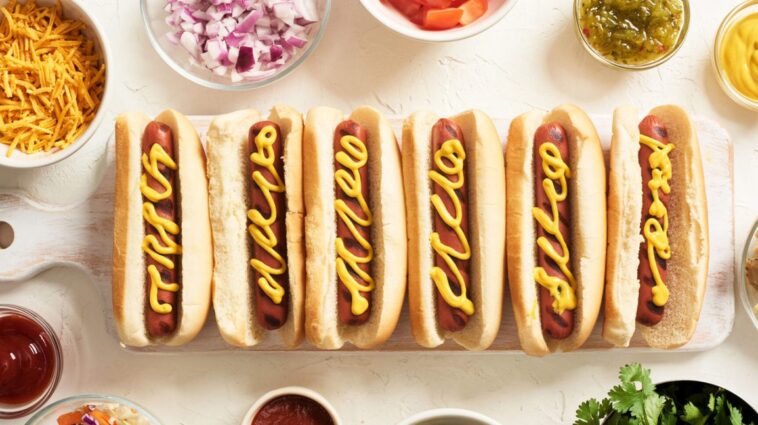 How many calories in a Costco hot dog without the bun?