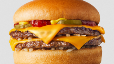 How many calories in a McDonald's double cheeseburger without the bun?