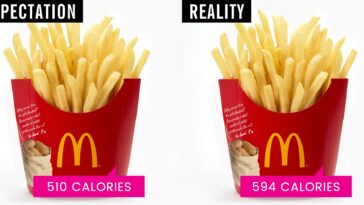 How many calories in a McDonalds medium fry?