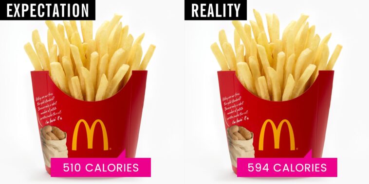 How many calories in a McDonalds medium fry?