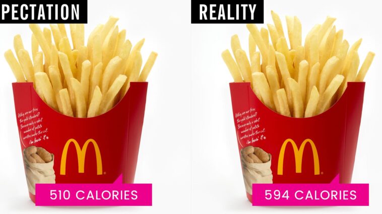 How many calories in a McDonalds medium fry?