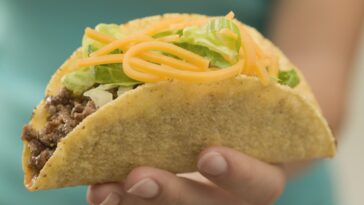 How many calories in a Taco Bell crunchy taco supreme?