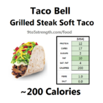 How many calories in a Taco Bell taco?