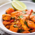 How many calories in a chicken tikka masala from an Indian?