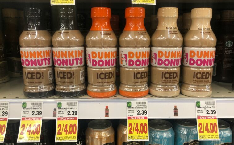 How many calories in a medium vanilla iced coffee from Dunkin Donuts?