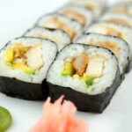 How many calories is 8 pieces of sushi?