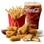 How many calories is a 10 piece nugget meal?