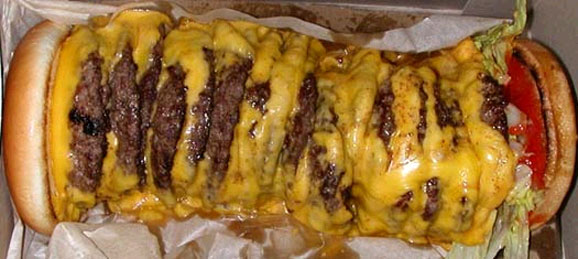 How many calories is a 4X4 In-N-Out?