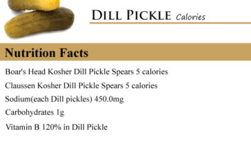How many calories is a medium pickle?