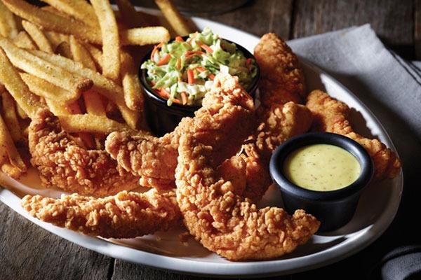 How many calories is the chicken tender platter Applebees?