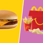 How many carbs are in a cheeseburger Happy Meal with fries?