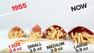 How many french fries in a McDonald's serving?