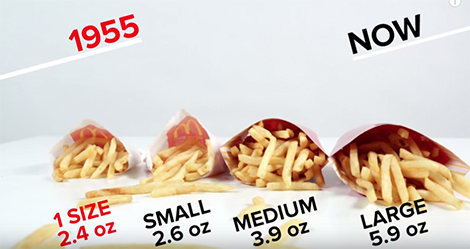 How many french fries in a McDonald's serving?