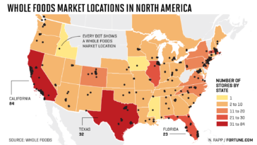 How many locations does Whole Foods have?