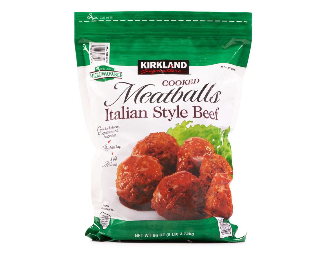 How many meatballs are in a Costco bag?