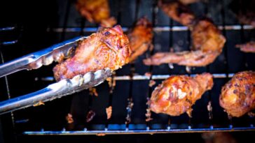 How many pounds of wings do I need for 4 adults?