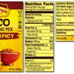How many tablespoons are in a packet of Old El Paso taco seasoning?