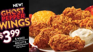 How many wings are in a Popeyes ghost pepper?