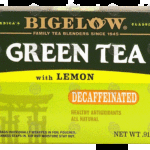 How much caffeine is in Bigelow green tea bag?