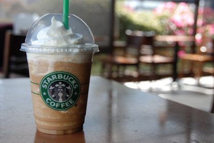 How much coffee is in a Caffe Vanilla Frappuccino?