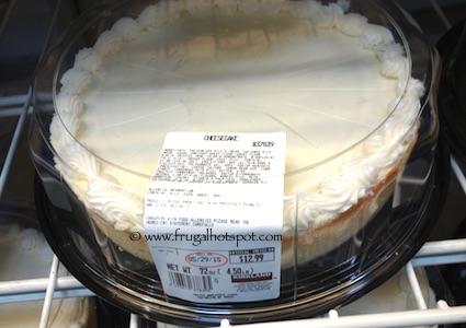 How much does a 9 inch cheesecake cost?