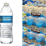 How much does a case of water weight from Costco?