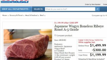 How much does an A5 Wagyu cow cost?