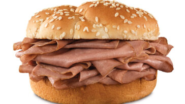 How much is a classic roast beef sandwich from Arby's?
